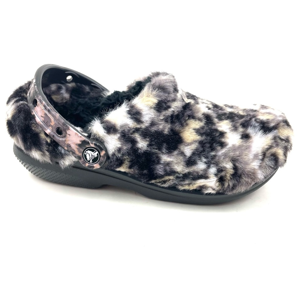 Crocs Classic Fur Sure Clogs Fuzzy Slippers House Shoes Women’s Size 7 8 9